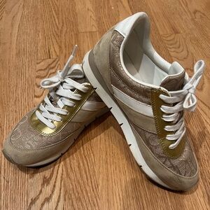 Calvin Klein gold sneakers - size 10 - lightly worn